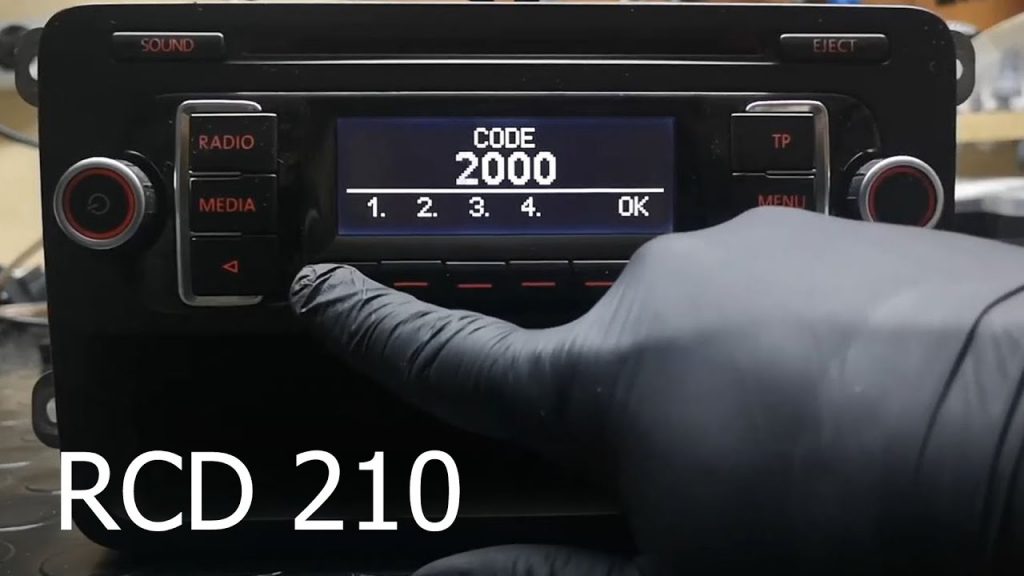 volkswagen radio code rcd210